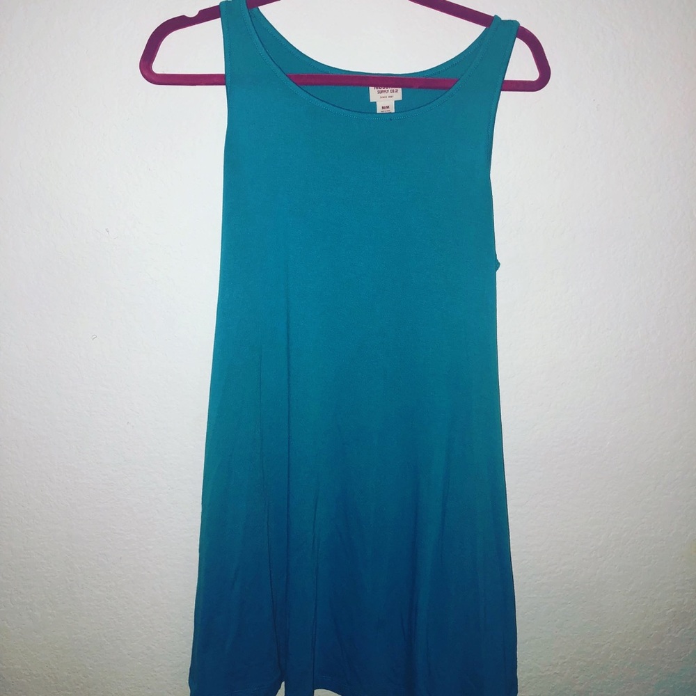 blue tank top dress
